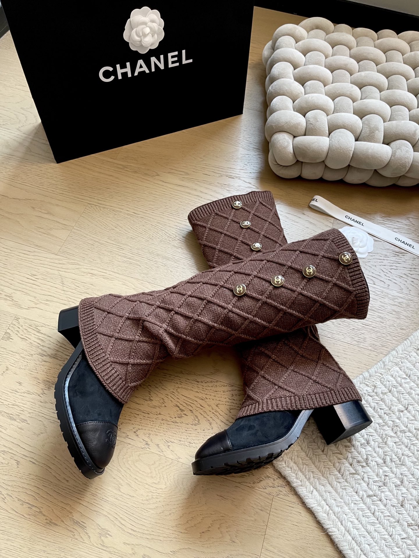 Chanel High-Top Boots - Image 1