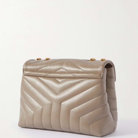 SAINT LAURENT Loulou small quilted leather shoulder bag black - Image 4