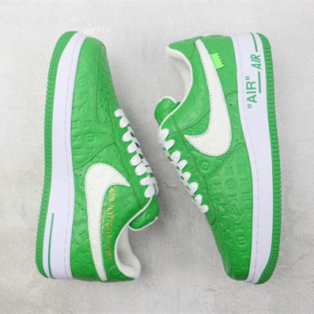 LV x Nike Air Force 1'07 LV8 Low "Green/white/LV Monogram" - Image 8