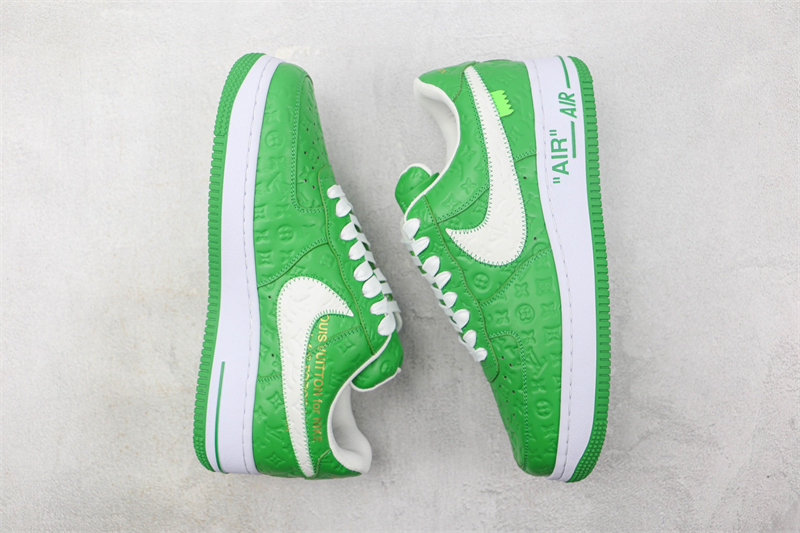 LV x Nike Air Force 1'07 LV8 Low "Green/white/LV Monogram" - Image 8