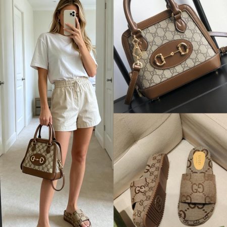 Gucci Shoes & Bag Set