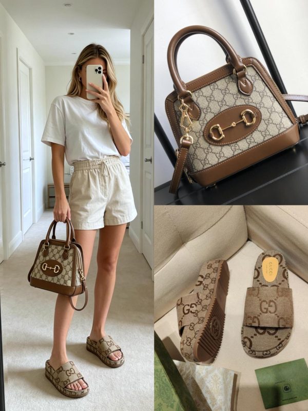 Gucci Shoes & Bag Set