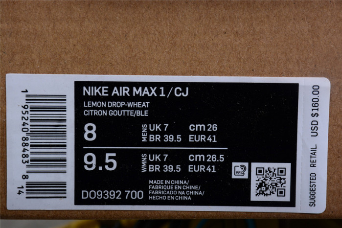 Travis Scott Nike Air Max 1 Wheat DO9392-700 - Image 10
