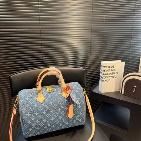 LV Denim Speedy 30 Hand bag - Image 4