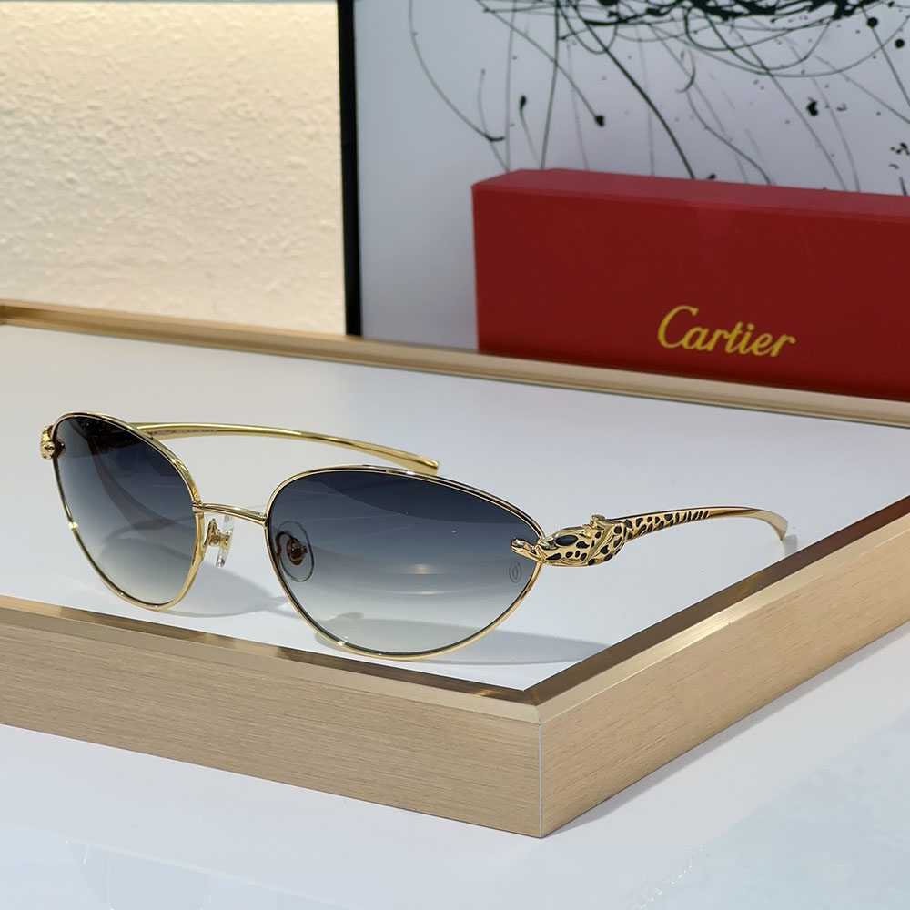 Cartier Metal Cutout Frame Sunglasses Top quality - Image 1
