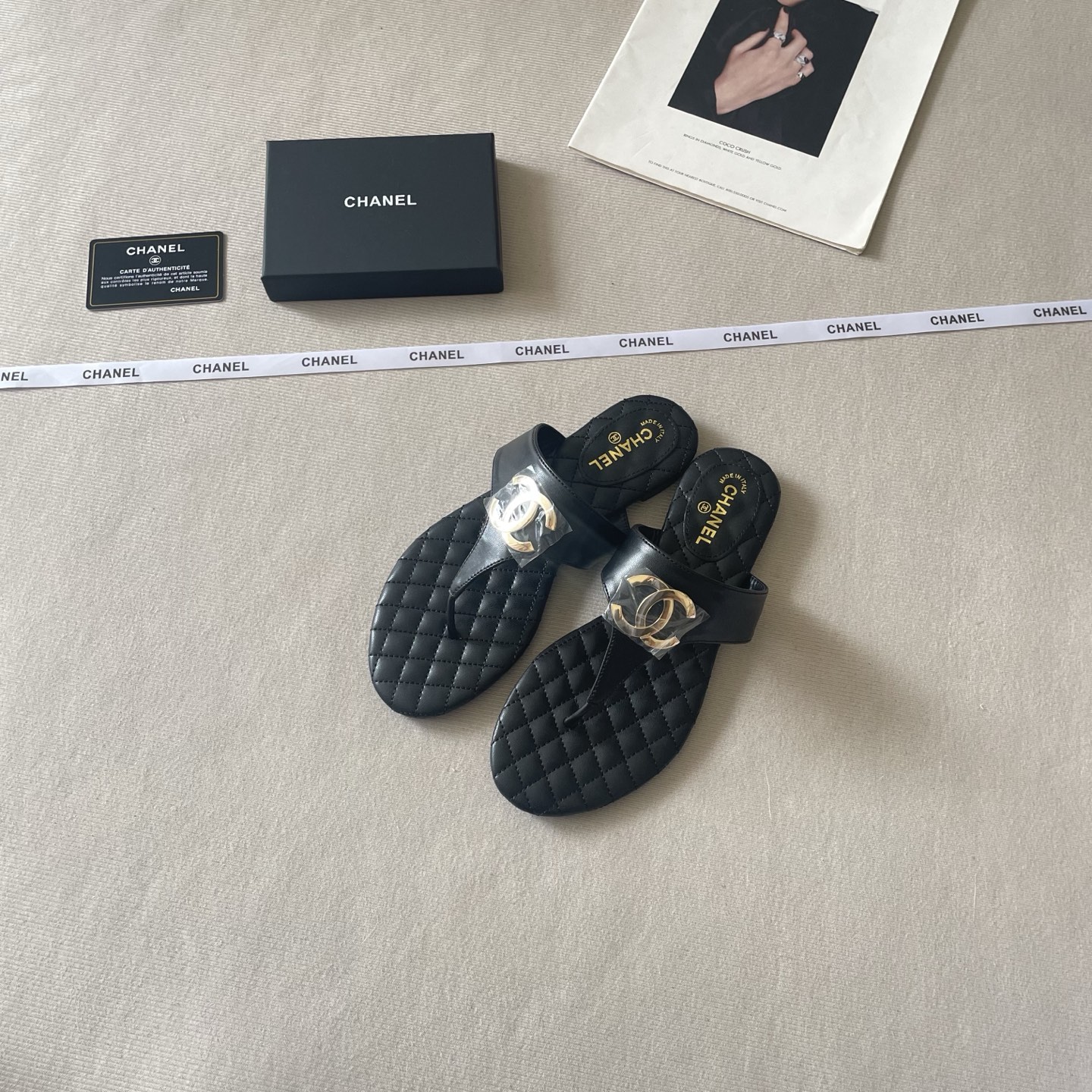 Chanel 26P C-Clip Thong Sandals - Image 10