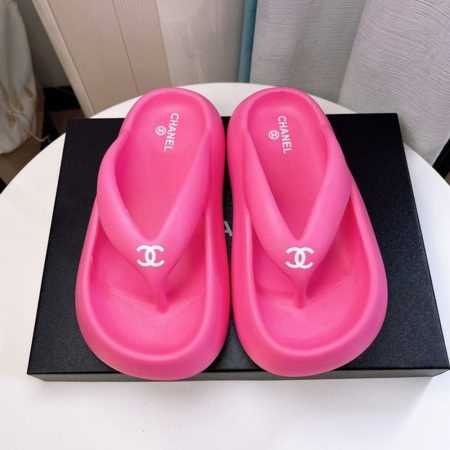 Chanel Thick-soled Beach Flip-flops Slide Sandal - Image 3