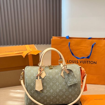 LV Speedy Soft 30 Monogram Denim Bag - Image 2