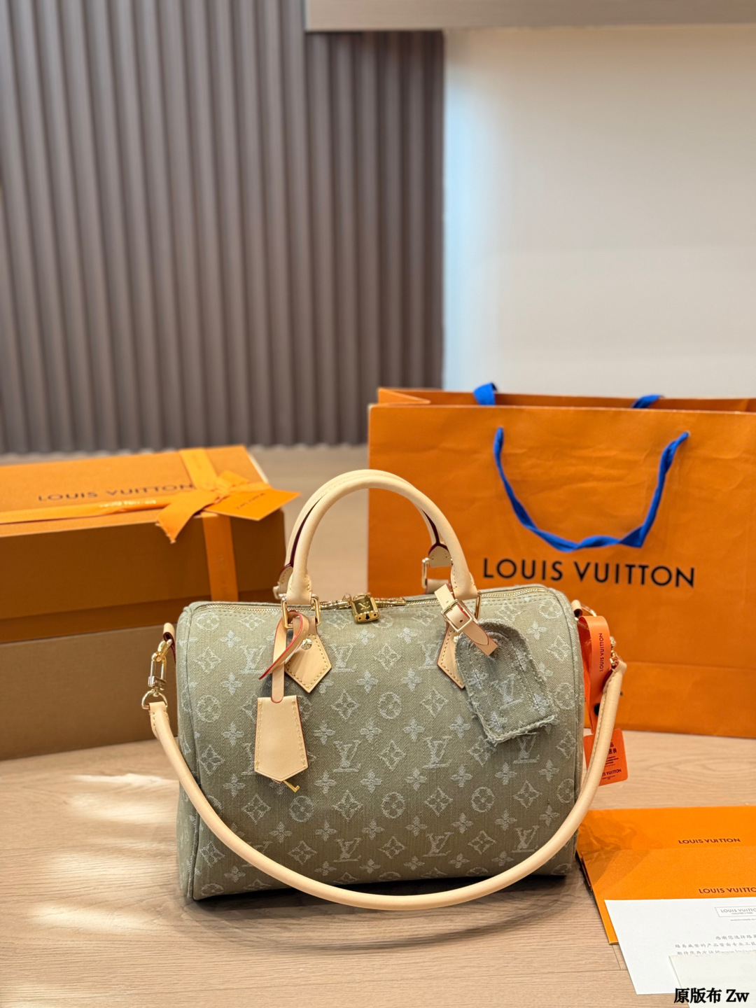 LV Speedy Soft 30 Monogram Denim Bag - Image 2