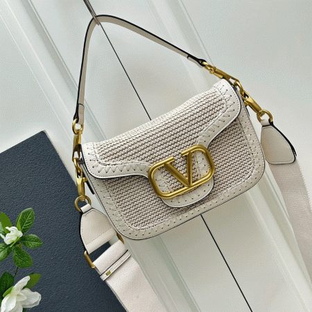 Valentino Garavanialltimewoven leather shoulder bag - Image 3