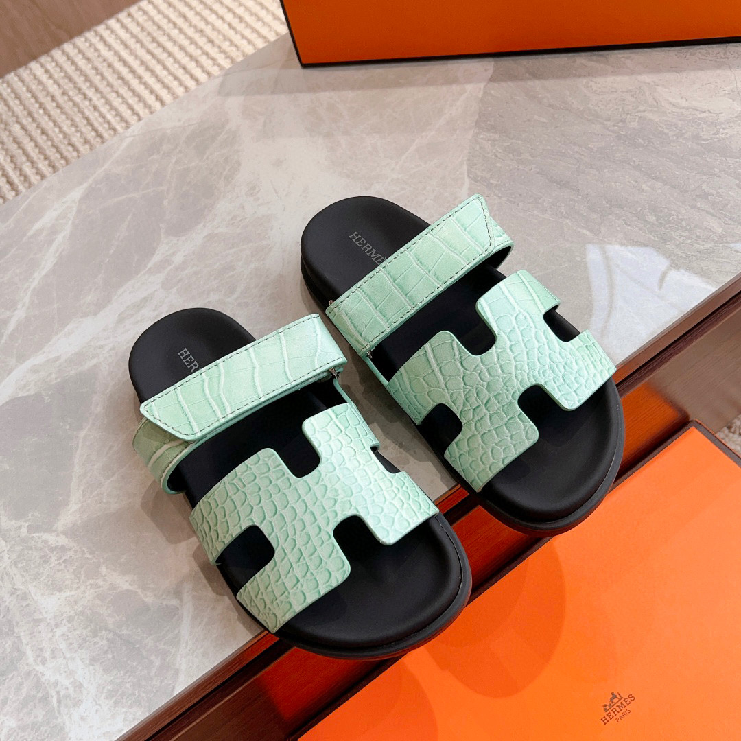 Hermes Chypre Slide Sandals - Image 6