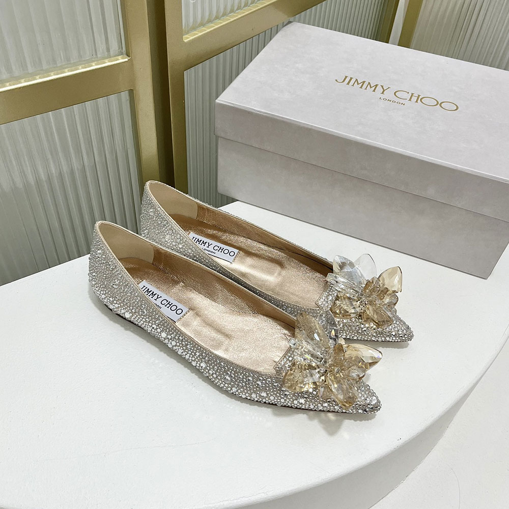 Jimmy Choo Allure Crystal Point Slide Sandal - Image 14
