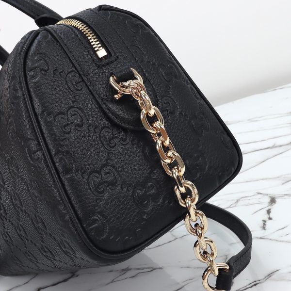 Gucci GG Emblem Medium Boston Black