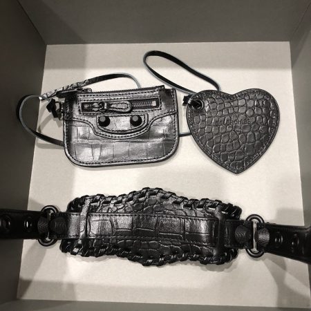 BALENCIAGA Le Cagole Small Studded Crinkled-leather Shoulder Bag - Image 5