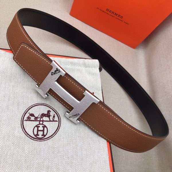 Hermes H Belt Buckle & Reversible Black For Women, Women Belt 380MM