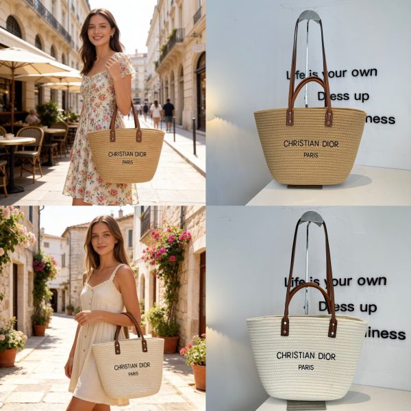 Dior Straw Bag