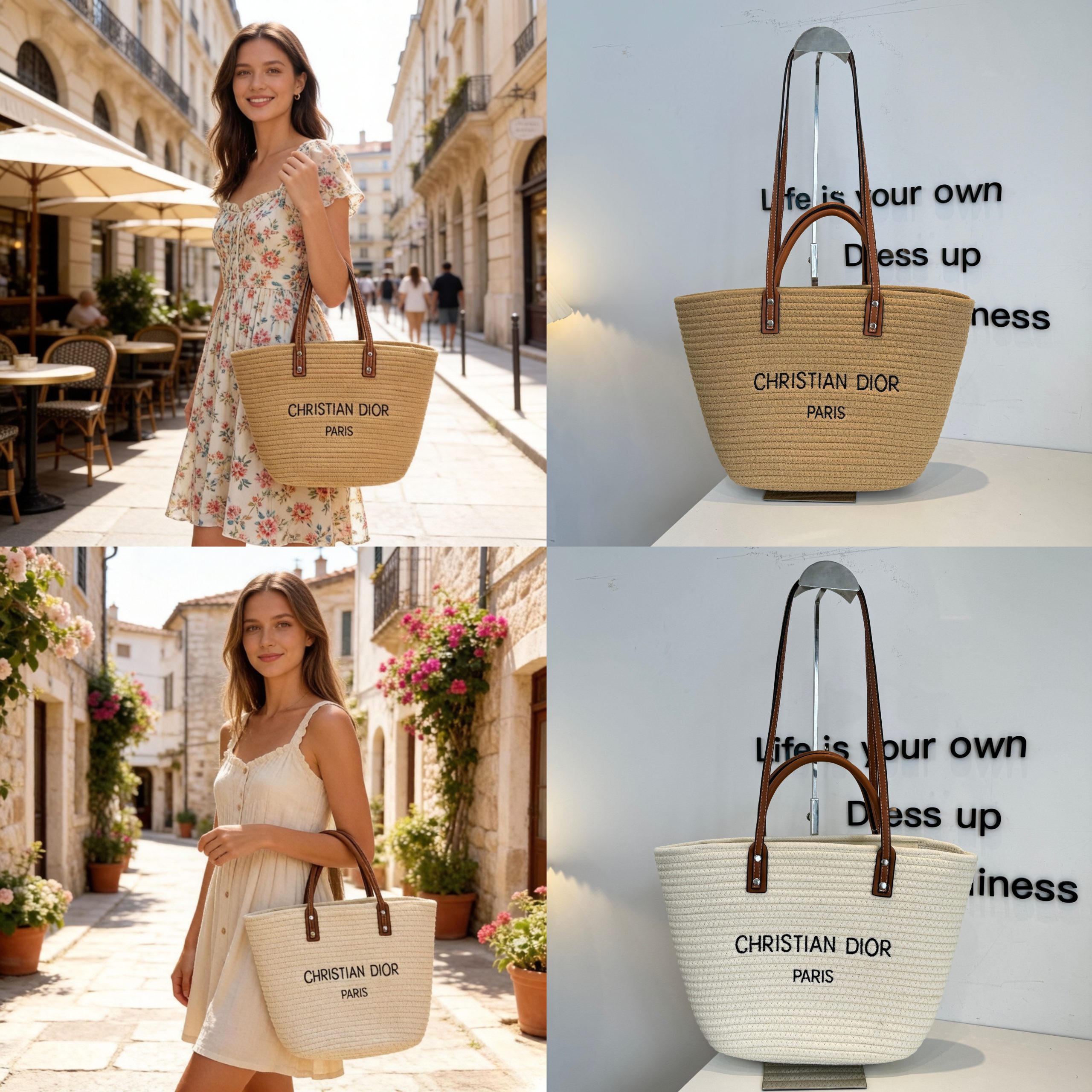 Dior Straw Bag - Image 1