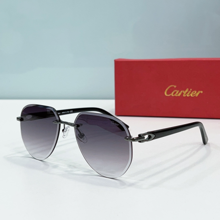 Cartier Metal Leg Rimless sunglasses Top quality - Image 2