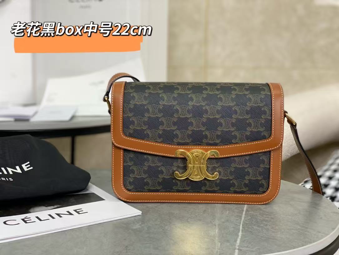 Celine Medium Triomphe Monogram Canvas Tote Bag - Image 1
