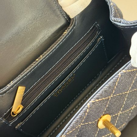 Chanel Kelly Shopper Denim Bag - Image 3