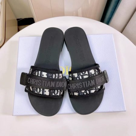 Dior DWAY Slide Slipper Sandals  With Adjustable Type Slide Sandal - Image 3