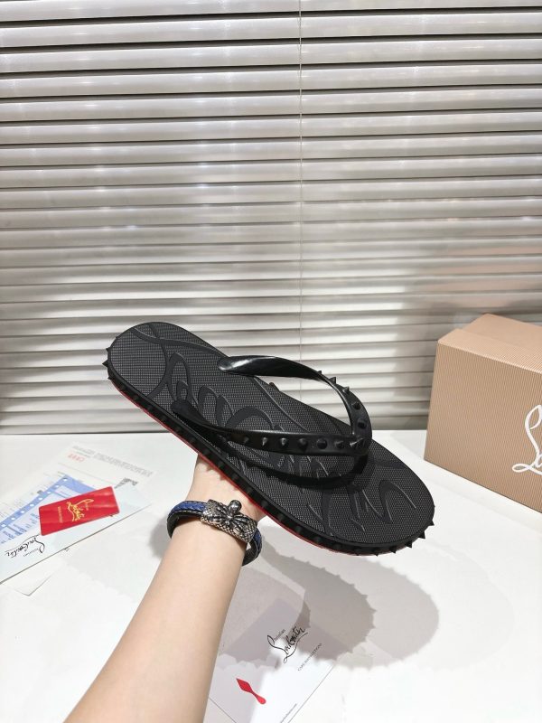 Christian Louboutin Loubi Flip Slide