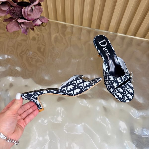 Dior denim lock & key shoes