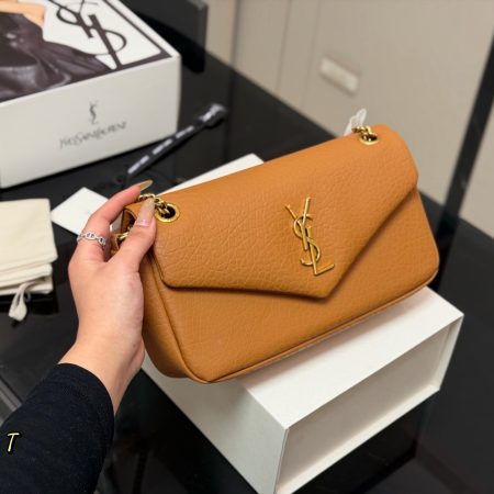 Saint Laurent Large Calypso Shoulder Bag - Image 3