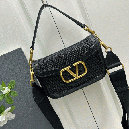 Valentino Garavanialltimewoven leather shoulder bag - Image 2