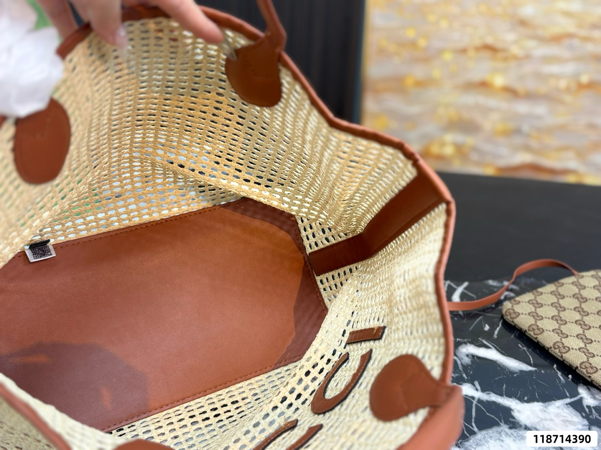 Gucci Straw Bag - Image 9