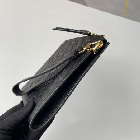 LV Daily Pouch Monogram Empreinte Pochette Mélanie MM Black - Image 4
