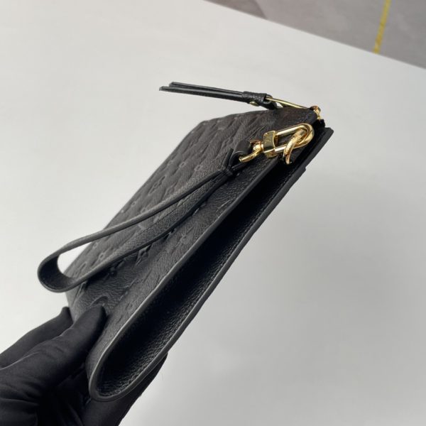 LV Daily Pouch Monogram Empreinte Pochette Mélanie MM Black