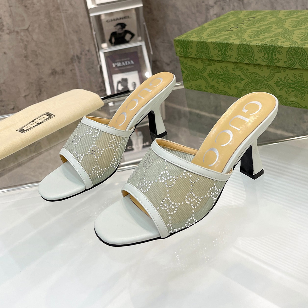 Gucci Mesh High heels Sandals Slide Sandal - Image 7