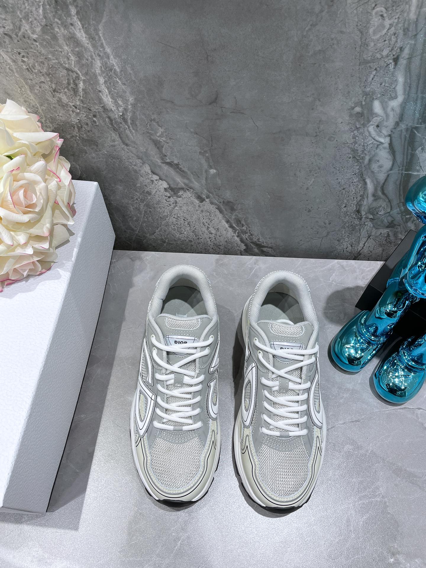 Dior B30 Dad Sneakers Gray (AA Normal Quality Version) - Image 8