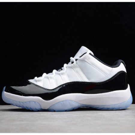 AIR JORDAN 11 RETRO LOW "CONCORD" BLACK/ WHITE mens 528895-153 - Image 1