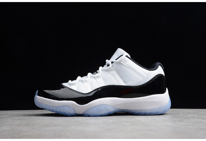 AIR JORDAN 11 RETRO LOW "CONCORD" BLACK/ WHITE mens 528895-153 - Image 1