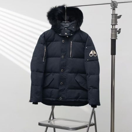 MOOSE KNUCKLES Oversized Scissors Hooded Fur-Trim Down Jacket - Image 1
