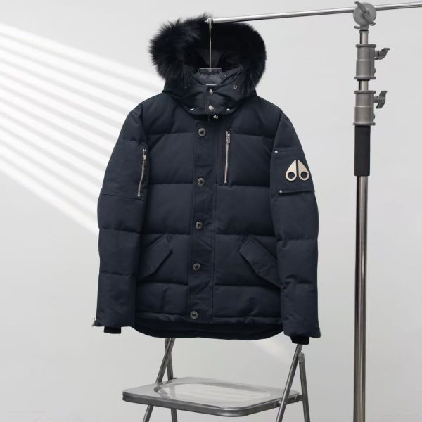 MOOSE KNUCKLES Oversized Scissors Hooded Fur-Trim Down Jacket