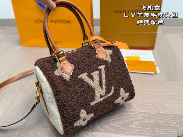 LV Shearling Pillow Bag