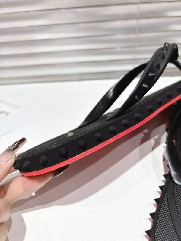 Christian Louboutin Loubi Flip Slide
