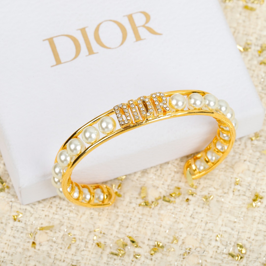 Dior Pearl Monogram Bracelet - Image 1