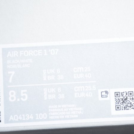 Nike Air Force 1 Low Tuxedo Black White AQ4134 100 - Image 11