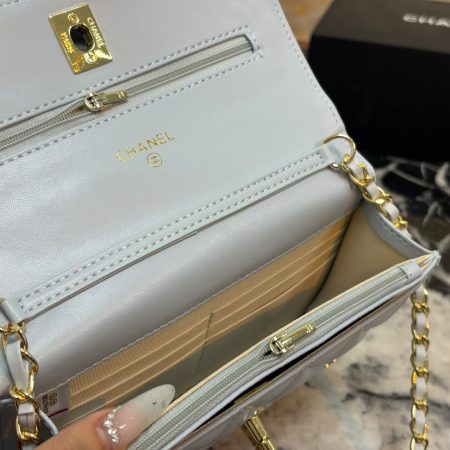 Chanel WOC Badge Chain Clutch - Image 8
