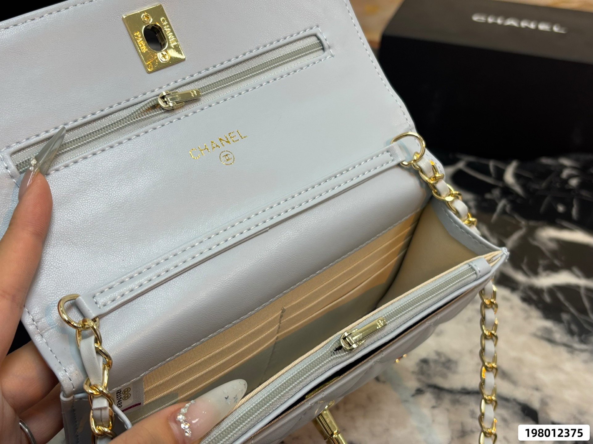 Chanel WOC Badge Chain Clutch - Image 8