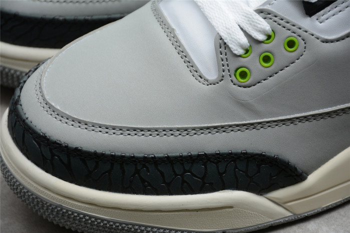 AIR JORDAN 3 RETRO ??CHLOROPHYLL???? 136064 006 - Image 9