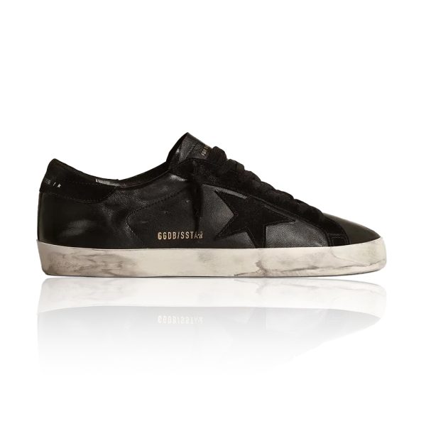 Golden Goose Super-Star LTD in nappa leather with red star and high tab