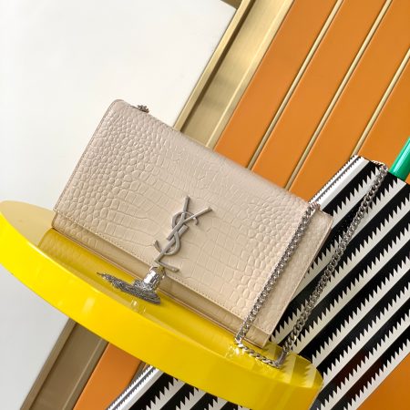 YSL Kate 24cm Crocodile Pattern Bag - Top Quality - Image 9