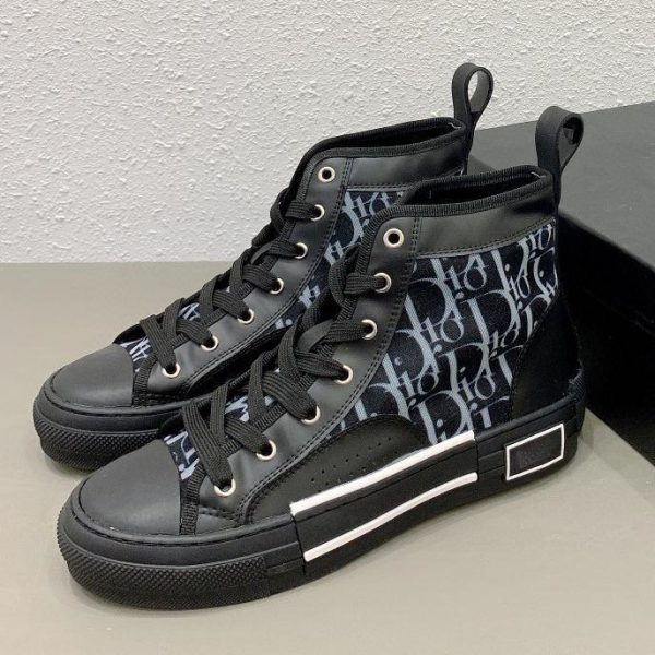 Dior B23 Black Boutique Fashion Skateboard Canvas