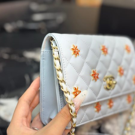 Chanel WOC Badge Chain Clutch - Image 6