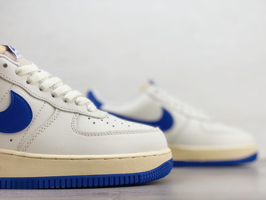 Nike Air Force White Blue - Image 5